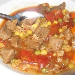 Vegetable Beef and Barley Soup recipe