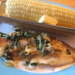 Filet of Fish Stuffed With Spinach and Feta recipe