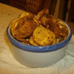 Garlic Bagel Chips recipe