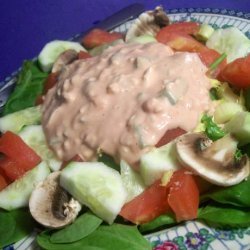 Splendid Lettuce Salad With Thousand Island Dressing recipe