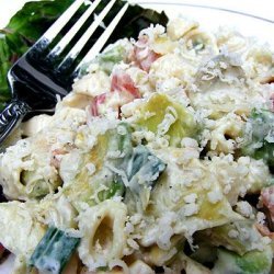 Avocado Caesar Pasta Salad recipe