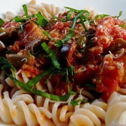 Crock Pot  Pasta With Eggplant Sauce recipe