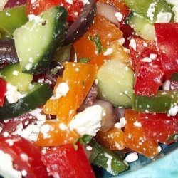 Greek Pepper Salad recipe