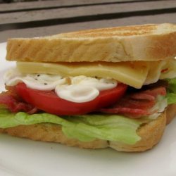 BLT Fried Egg-And-Cheese Sandwich recipe