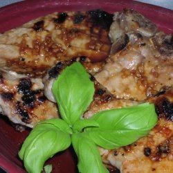 Ginger-Honey Glazed Barbecued Pork Chops recipe
