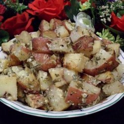 Awesome Roasted Potatoes With Sour Cream Dip recipe