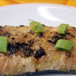 Honey Mustard Grilled Salmon or Tuna Steaks recipe