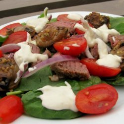 Steak Salad W/Creamy Horseradish Dressing recipe