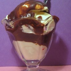 Easy Homemade Peanut Butter  or Chocolate Magic Shell Topping recipe