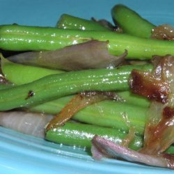 Green Beans With Caramelized Shallots recipe
