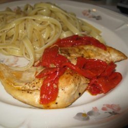 Chicken with Roasted Red Peppers recipe