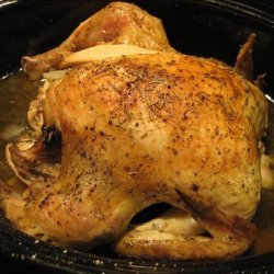Oven-Roasted Chicken, With Roasted Garlic and French Bread recipe