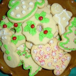 Elaine's Holiday Cut out Sugar Cookies - Christmas recipe