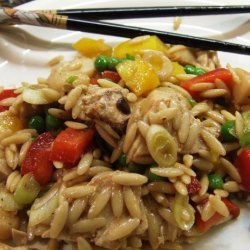 Asian Chicken & Orzo Salad recipe