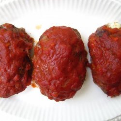 Mozzarella Stuffed Italian Meatloaves recipe
