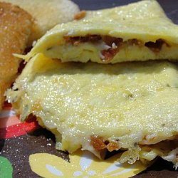 Omelet With Bacon and Parmesan Cheese recipe