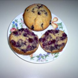 Cornmeal Blueberry Wheat Germ Muffins recipe