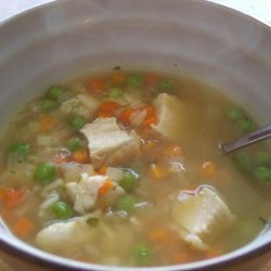 Chicken Lemon Soup W/Rice and Vegetables recipe