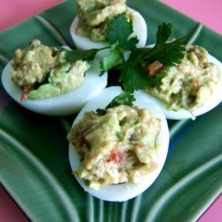 Guacamole Stuffed Deviled Eggs recipe