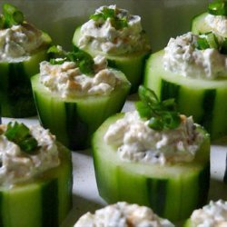 Stuffed Cucumber Cups recipe