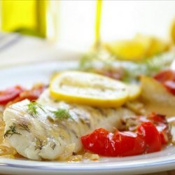 French Style Roasted Perch With Fennel, Tomatoes and Wine recipe