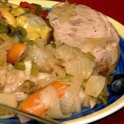 Crock Pot Pork and Cabbage Dinner recipe