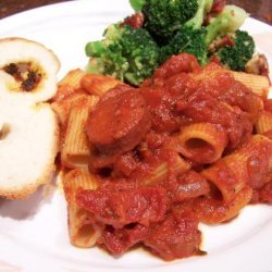 Spicy Chorizo Penne Pasta recipe