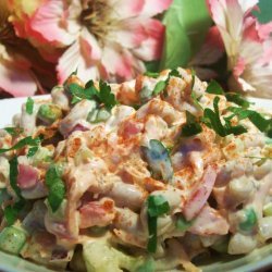 Macaroni Salad With Tomatoes and Peas recipe