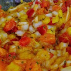 Exotic Ya' Make a Jamaica Jerk Shrimp With Mango Papaya Salsa recipe