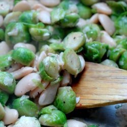 Brussels Sprouts With White Beans and Pecorino recipe