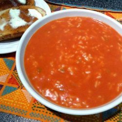 Quick Tomato-Rice Soup recipe