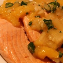 Grilled Salmon W/Pineapple Salsa recipe