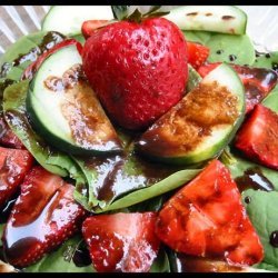 Strawberry Salad With Chocolate Balsamic Dressing recipe