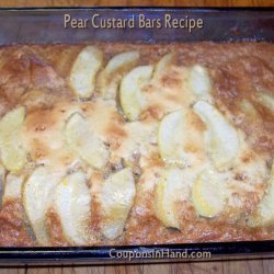 Pear Custard Bars recipe