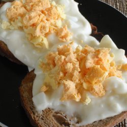 Creamed Eggs on Toast recipe
