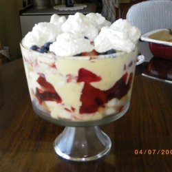 Red, White and Blue Trifle recipe