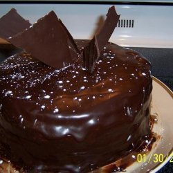 Chocolate Chocolate Pudding Cake with Chocolate Ganache recipe
