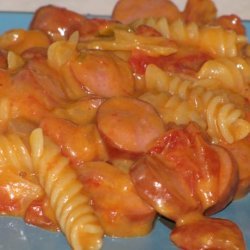 Macaroni and Hot Dogs recipe