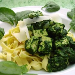 Light Spinach Pasta With Tofu recipe