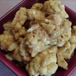 Tangy Cauliflower With Peanut Sauce recipe