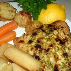 Grilled Salmon with Garlic & Lemon recipe