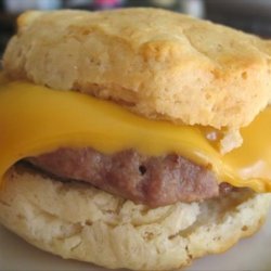 Mini Sausage & Cheese Breakfast Biscuit Sandwiches recipe