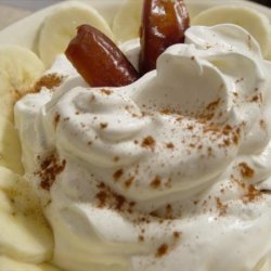 Dates and Bananas in Whipped Cream recipe