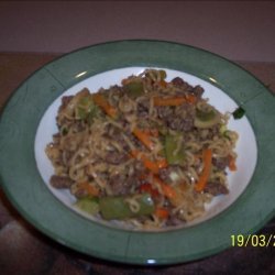 Oriental Beef Noodle Toss recipe
