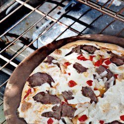 Philly Cheesesteak Pizza recipe