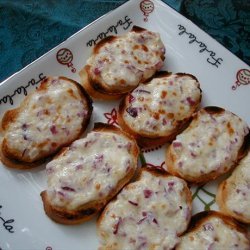 Parmesan and Red Onion Hors D'oeuvres recipe