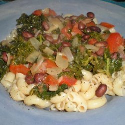 Braised Kale With Black Beans and Tomatoes recipe