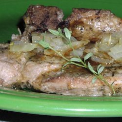 Pork Chops with Thyme Sauce recipe