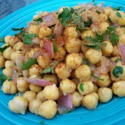 Warm Chickpea Salad With Ginger recipe