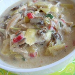 Cream of Artichoke and Mushroom Soup recipe